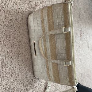 Brahmin shoulder white  purse
